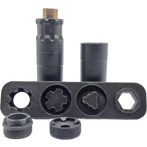 Obsidian 9/45 Suppressor Tool/Wrench - 4 in 1 - Carbon Fiber Infused (Black)