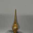 Gejoy Mercury Glass Finial Christmas Tree Topper 12 Inches Vintage Spherical Xmas Tree Topper Mid Century Christmas Ornament for Home Xmas Holiday Party Decorations(Golden)