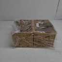 StorageWorks Wicker Basket, Baskets for Organizing, Storage Basket with Built-in Handles, Water Hyacinth Shelves (Medium 2-Pack, Natural Hyacinth) (13"D x 8"W x 7"H)