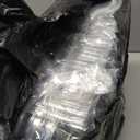 200 Pack Clear Clamshell Take Out Tray 6 x 6 x 3.15 Inch Plastic to go Containers, Disposable Takeout Hinged Boxes with 200pcs Hand Made Tags for Dessert, Cakes, Salads, Hamburger, Sandwiches