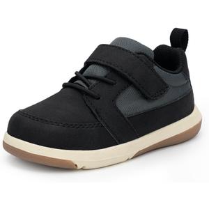 SKYWHEEL Toddler Boy Shoes Stain and Water Resistant PU Upper Casual Sneakers for Toddlers with Hook and Loop Easy On and Off Comfort Outsole Non-Slip Lightweight for Running Walking School, 10
