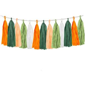 25PCS Little Cutie Baby Shower Decorations Citrus DIY Tissue Tassel Garland Banner Tangerine Clementine Orange Themed Birthday Party Wedding Backdrop Nursery Wall Garden Hanging Dcor