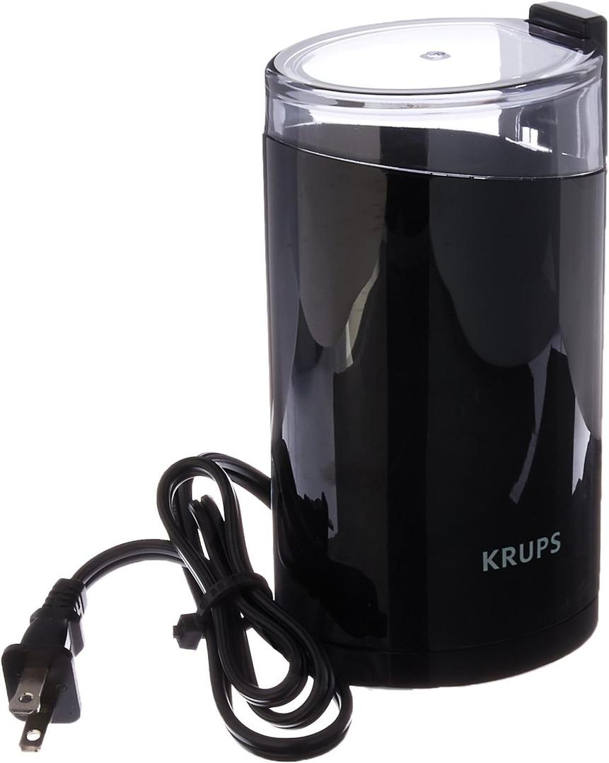 Krups Fast Touch Coffee Grinder Electric 3 Oz. Black