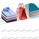 Acrylic Shelf Dividers for Wire Shelves, 12 Pack Shelf Dividers for Closet Organization, Clear Wire Shelving Organizer Separator Sweater Storage Rack in Cabinet Kitchen Bedroom Office Pantry Garage
