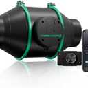 Mars Hdyro iFresh 4 Inch Smart Inline Duct Fan with Variable Speed Controller, Temperature and Humidity Probe Sensor, 205 CFM App Control Ventilation Exhaust Fan for Grow Tents, Hydroponics