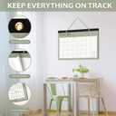 5 x 2026 Desk Calendar, Large Desktop/Wall Monthly Calendar (Jan. 2026 - Jun. 2027) 17'' x 12'' School Year Desk Planner for Teacher Family School Office Supplies (Green)