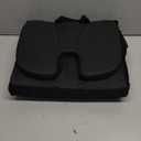 Everlasting Comfort Stadium Seats with Back Support - Adjustable Memory Foam Bleacher Chairs with Back and Cushion, Portable, Easy Folding Stadium Seat Cushion with Storage Pocket (01. Black)