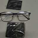 LKEYE Distance Nearsighted Glasses Blue Light Glasses Men Women Metal Spring Hinge Myopia Eyeglasses