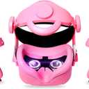 2022 New Upgrade Head Strap for Oculus Quest 2 Accessories,MODJUEGO Adjustable Forehead Strap with Silicone Touch Controller Grip Cover, VR Face Cover and VR Shell Protector Cover Replacement (Pink)