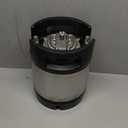 1.75 Gallon Ball Lock Keg, Stainless Steel Beer Keg with Dual Rubber Handle for Home Brew
