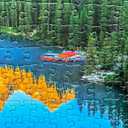 500 Piece Puzzles for Adults - Moraine Lake in Banff National Park - by Photographer Billi - Challenging Landscape Jigsaw Puzzle