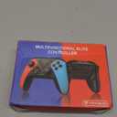 Wireless Switch Controller for Nintendo Switch/Switch 2/Lite/OLED Controller, Switch Controller with a Mouse Touch Feeling on Back Buttons, Extra Switch Pro Controller with Wake-up,Programmable, Turbo Function (Red+Blue)