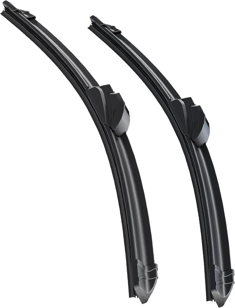 10 x Premium All-Season Windshield Wiper Blades – Streak-Free, Quiet Performance | Durable Rubber, Easy Installation, Fits Most Cars (22''+22'')