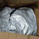 Half Car Cover for SUV M, Heavy Duty Roof & Windshield Top Cover with Cotton Liner, All Weather Half Cover Shield Against Hail, Snow, Sun, Rain and Scratches, Fits Most M Size SUVs