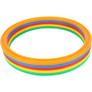 Akozon Kids Sports Speed, Children's Outdoor Toys Sports Speed and Agility Ring M 28 Cm Ring Set 10 Extra Large Buckles
