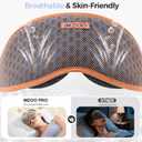 MZOO Pro Breathable Sleep Mask - Complete Blackout Sleeping Eye Mask for Side Sleeper, 3D Zero Pressure & Eyelash Friendly Night Blindfold Eye Covers, Travel Essentials & Birthday Gifts for Women Men