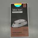 Newbealer Travel Iron with Global Voltage, 100-240V Mini Dry Iron for Clothes (No Steam), Max 300W, 60s Heat Up, 302 Non-Stick Ceramic Soleplate, 0.8lbs Ultra-Lightweight (Silver)