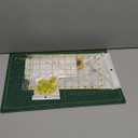 Headley Tools Rotary Cutter Set - 45mm Fabric Cutter, 5 Extra Rotary Blades, A3 Cutting Mat, Quilting Ruler and Sewing Clips, Craft Knife Set, Ideal for Crafting, Sewing, Scrapbooking, Patchworking (Green)