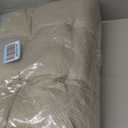 Bench Cushion for Indoor Furniture 46.5 x 19 inch Rectangle Bench Seat Cushion for Bay Window Entryway Bench Thick Textured Chair Cushion with Non-Slip Backing 1 Pack, Light Grey