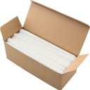 20 Pack White Taper Candles, 10 Hours Burn Time, Unscented, Smokeless and Dripless, 0.8 x 12 Inch Dinner Candle Set for Household, Wedding, Party and Home Dcor Candlesticks
