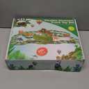 GIAT Dinosaur Track Toys - Best Birthday Gifts for 3 4 5 6 7 Year Old Boys Girls, Dinosaur Race Car Track with Light & Sound, Create A Dinosaur World Road Race