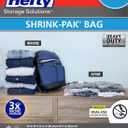 Hefty Vacuum Bags for Clothes 4 Pack, Space Saving Large Vacuum Storage Bags (34 X 22 Inches) Compression Seal for Bedding, Travel Pump Included (4 Large Heavy Duty)