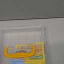 JapanBargain, 3-Pack Japanese Origami Paper Storage Box, Fits 6-inch Folding Paper up to 400 Sheets, Clear Plastic Craft Organizer for Cardstock, Stamps, Sewing Kit Tools, Made in Japan