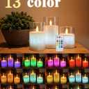 ACROSS Color Changing Flameless Candles With Remote Control, Battery Operated Candles LED Pillar Candle with Timer, 4'' 5'' 6'' candles set of 3 Pack For Wedding Centerpieces Holiday table Decorations