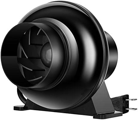 VIVOSUN D4 4 Inch 195 CFM Inline Duct Ventilation Fan HVAC Vent Blower for Hydroponics Grow Tent