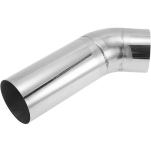 4" OD 45 Degrees Mandrel Bend Elbow T304 Stainless Steel Exhaust Tube Pipe Piping Surface Polishing Silver Tone
