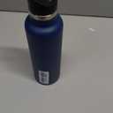 Stainless Steel Double Wall Water Bottles, Vacuum Insulated Bottle With Straw Lid, Insulated Water Bottle Keeps Water Cold for 24 Hours, Hot for 12 Hours, Hiking, Sports (20 Ounces, Blue)