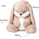ZEIO Grumpy Bunny Stuffed Animal, 19.6" Plush Rabbit Stuffed Animals with Floppy Ears, Cuddly Soft Plush Toys Huggable, Perfect for a Gift