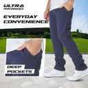Ultra Performance 3 Pack Mens Fleece Wide Leg Sweatpants with Pockets, Open Bottom Workout Sweatpants for Men, Size M