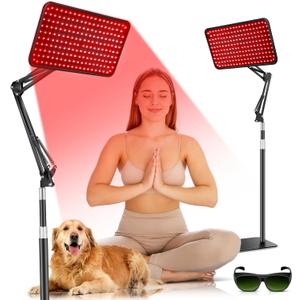 Red Light Therapy for Body, 940nm Red Light Therapy Lamp with Adjustable Stand, Infrared Light Therapy for Body, 660nm Red Light Lamp&850nm Redlight Therapy Device for Body Head Pet (59cm)