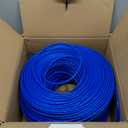 MONK CABLES | CAT6 Plenum Cable 1000ft | UTP, 23AWG, 550MHz | DSX-8000 Certified | Most Certified Cable of The Whole Market (Blue)