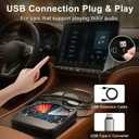 External Portable CD Player for Car, Plug and Play Car CD Player with USB Port AUX Port, Universal USB Player for Vehicle, Laptop, TV, Computer, for Android 4.4 and Above Navigation