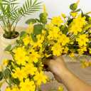 J'FLORU Artificial Large Spring Wreath 28 Inch Summer Wreaths for Front Door Yellow Daisy Wreath for Indoor Outdoor Home Decor and Easter Celebration