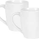 27OZ Extra Large Ceramic Coffee Mug, Jumbo Coffee Mugs, Big Tea Cups with a Large Handle for Office and Home set of 2 (White)