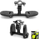 Kick Scooters Footrest with Folding Foot Rest Pegs Kids 3 Wheel Scooter Footrest Pedals for 3 Wheeled Scooter with Foldable Seat Front Mount Toddler Never Fall Down 2-in-1 Scooters