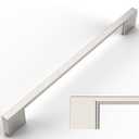 Amerdeco 15 Pack Brushed Satin Nickel Cabinet Pulls 7.5 Inch(192MM) Hole Centers Kitchen Cabinet Handles Cabinet Hardware Kitchen Handles for Cabinets Cupboard Handles Drawer Pulls ZH0060