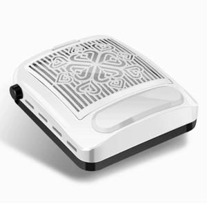 Kylara Nail Dust Collector,100W/4500RPM with Adjustable Vacuum Fan Dust Collector for Beginner DIY with Reusable Filter,Powerful Dust Suction Machine for Acrylic Nail Polishing Home/Salon (White)