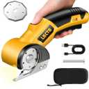 Electric Scissors, Cardboard Cutter, With LED Light, High-Efficiency Brushless Motor, 3500mAh Battery, Tungsten Steel Blade, Suitable for Cloth, Cardboard, Leather, Carpet