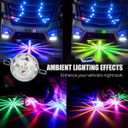 Universal Waterproof LED Chassis Lights, 12v LED Watermelon Lights for Trucks Offroad Motorcycle Electric Vehicles Chassis Light, Automotive Accent Multicolor Neon Lighting Underglow Kit(8pcs)