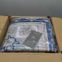 Area Rugs for Living Room 10x12 - Large Machine Washable Vintage Oriental Soft Rug, Low Pile Thin Carpet with Non Slip Backing for Bedroom, Dorm, Under Dining Room Table, Indoor House, Office Decor (Blue/Gray)