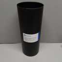 iDesign Freestanding Bathroom Toilet Paper Storage Holder with Lid for 3 Extra Rolls, Matte Black