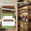 Wire Shelf Covers, Bamboo Wire Rack Covers (4PCS, 22" W x 12" D) Walnut