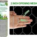 Amagabeli Chicken Wire Fencing Poultry Wire Netting 36inch x 50ft 2 Inch Hexagonal Galvanized Mesh Garden Fence Animal Barrier for Garden Protection Craft Rabbit Cage Dog Roll Chicken Coop Accessories