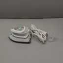 BEAUTURAL Mini Travel Steam Iron for Clothes with Dual Voltage, Temperature Control, Non-Stick Soleplate and Cord Storage, Ideal for Sewing, Quilting and Handcraft (White)