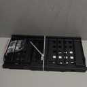 SPACECARE Power Tool Organizer, Drill Holder Wall Mount with 2 Side Pegboards with Hooks, 3 Layer Garage Organization Heavy Duty Tool Organizers Utility Rack for 4 Drill Holders Black