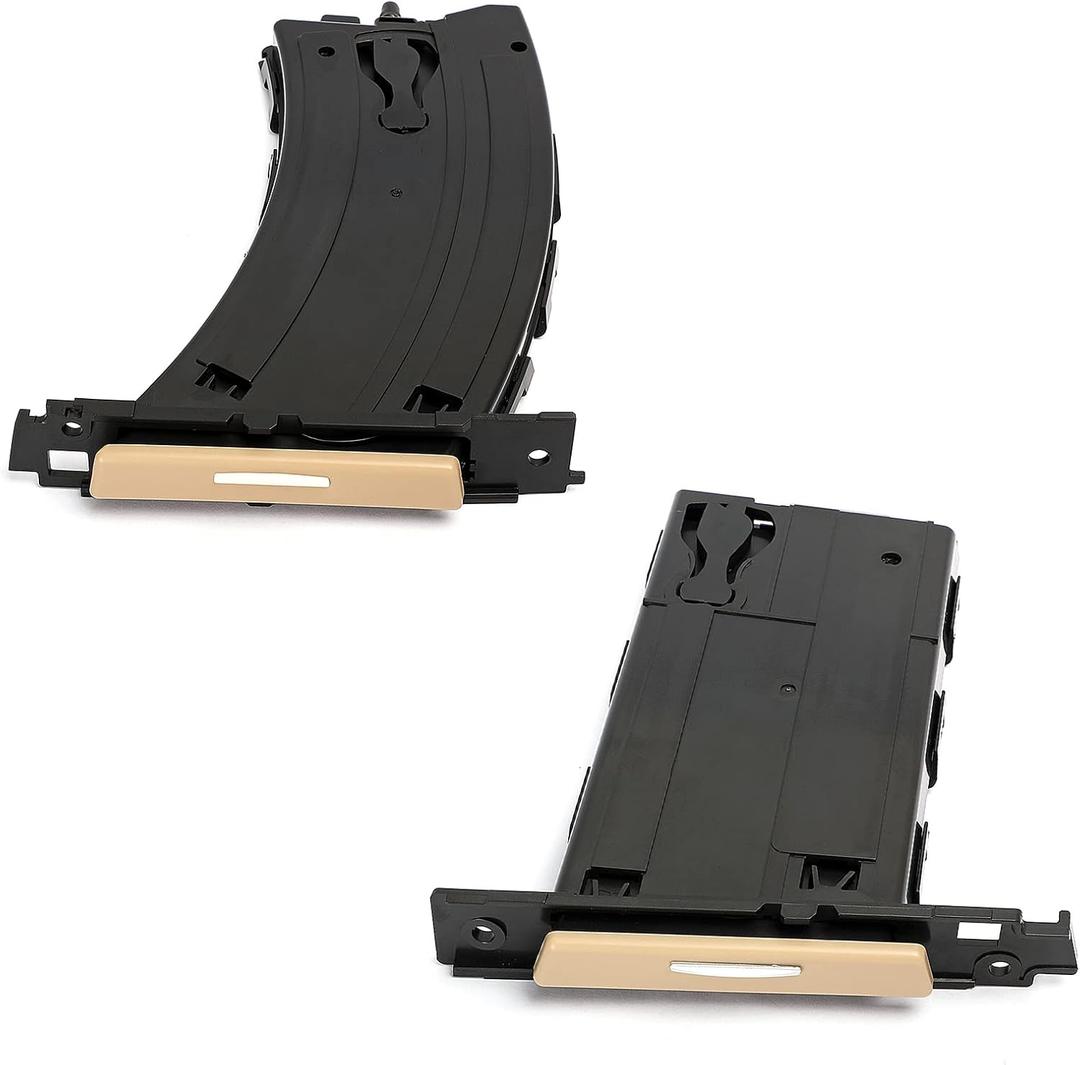 Pair Retractable Cup Holder Left&Right Side Compatible with BMW 3 Series E90 E91 E92 E93 323i 325i 325xi 328i 328xi 330i 330xi 335d 335i 335is 335xi M3 2006-2013 Replaces 51459173467 51459173473 Beige